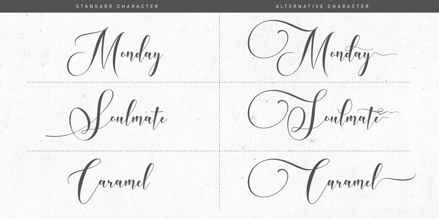 Example font White Dove Script #12